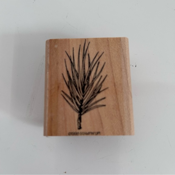 Stampin’ Up! 1998 8 pcs wood stamps - LEAVES & Cones - Picture 14 of 15